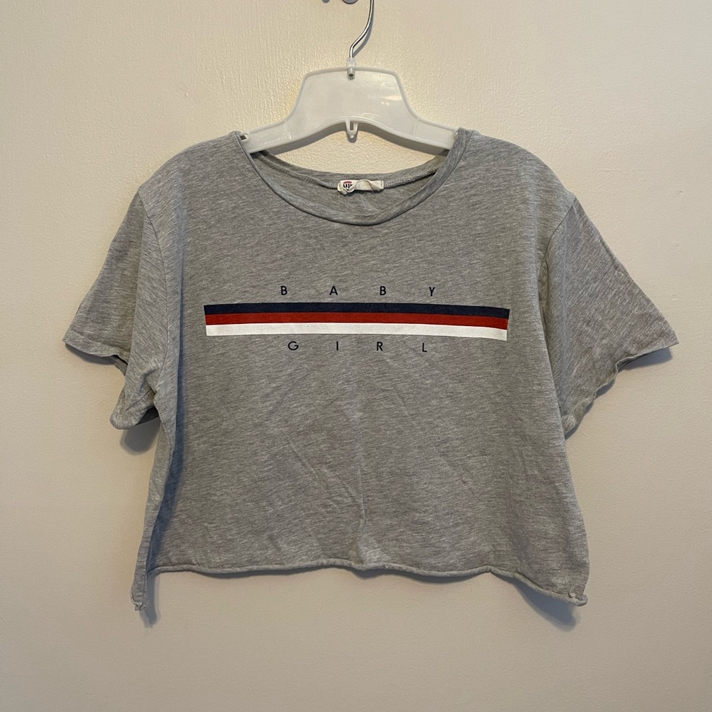 Y2K French Pastry Baby Girl Cropped TShirt